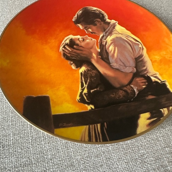 Gone With The Wind Fiery Embrace Passions Of Scarlett O'Hara Collector's Plate - Picture 5 of 5